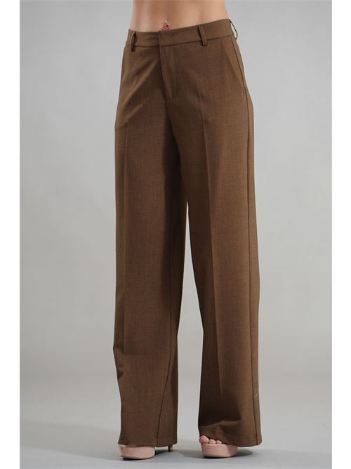 Pantalone in viscosa elastico Il The' Delle 5 | MICOL67MARRONE